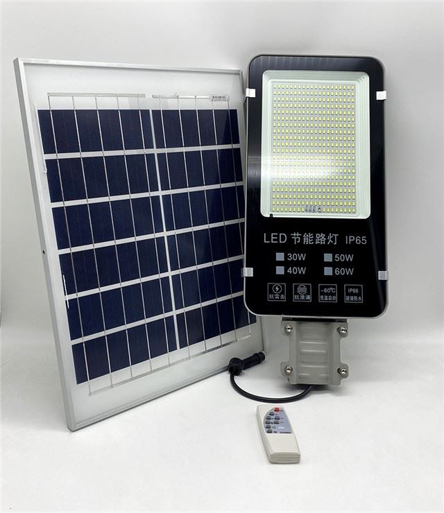 Luz de rua LED com painel solar