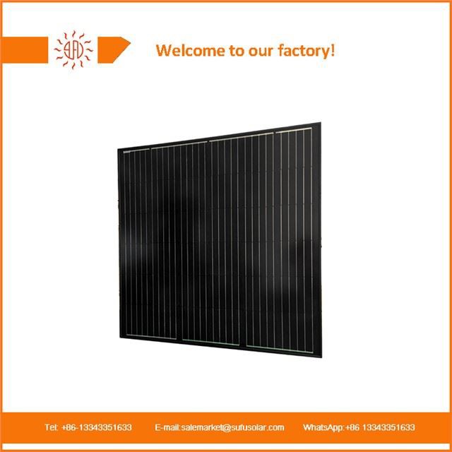 Painéis solares todos pretos